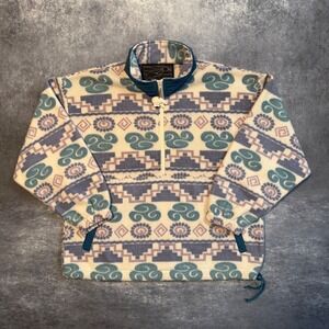 Vintage‎ Northern Sun Fleece Pullover Jacket Womens Large Aztec Geometric Canada